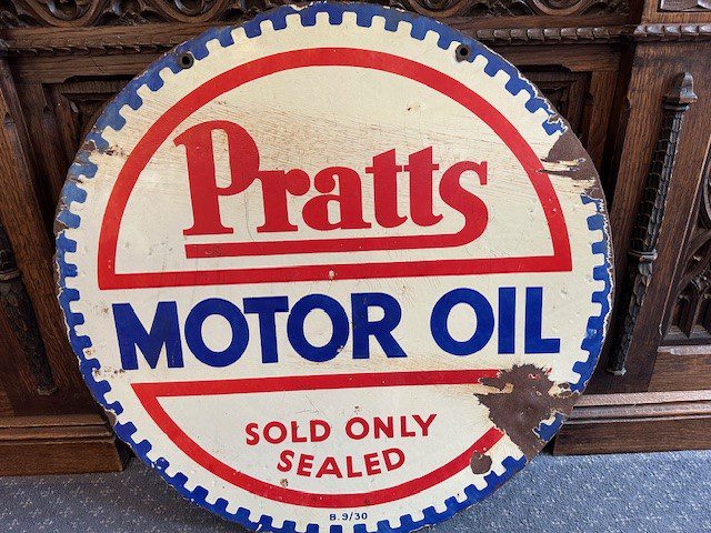Pratts Motor Oil sign