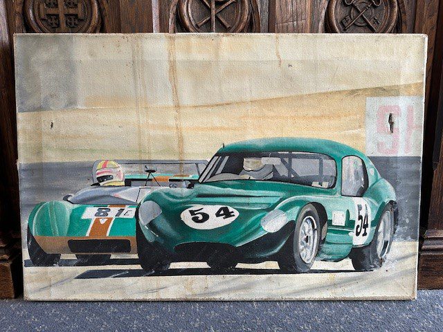 Racing scene painting
